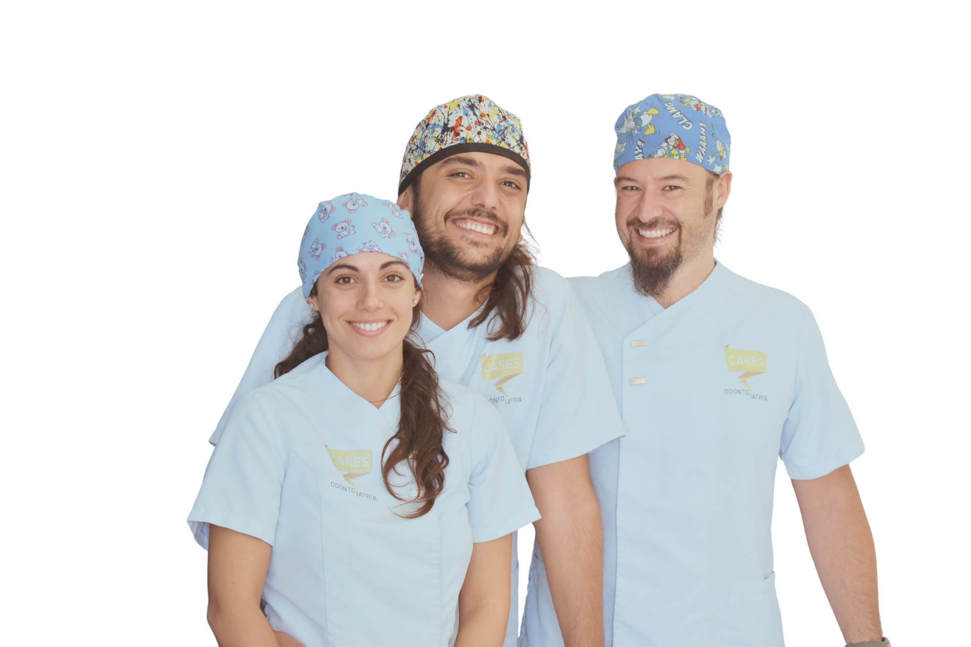 Dentista Villaspeciosa: staff di Cares Odontoiatria Uta sorridente e professionale, pronto ad accogliere i pazienti con cure moderne e personalizzate.